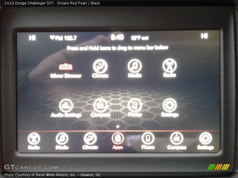 Octane Red Pearl / Black 2019 Dodge Challenger SXT