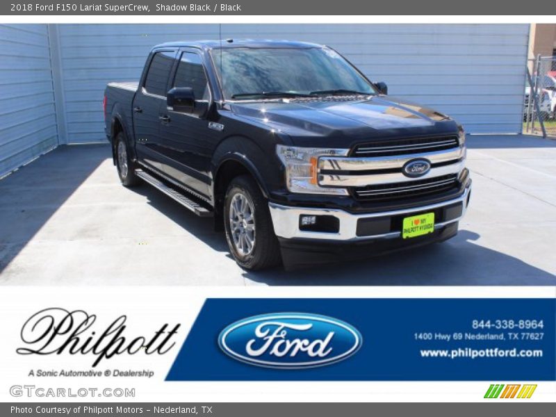 Shadow Black / Black 2018 Ford F150 Lariat SuperCrew