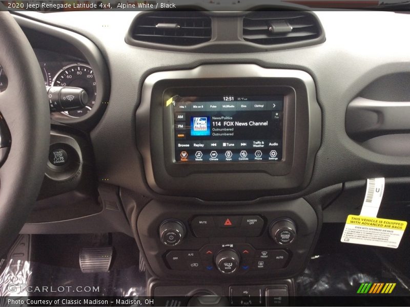 Controls of 2020 Renegade Latitude 4x4