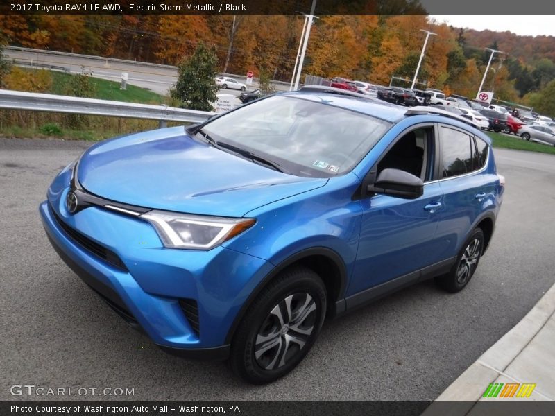 Electric Storm Metallic / Black 2017 Toyota RAV4 LE AWD