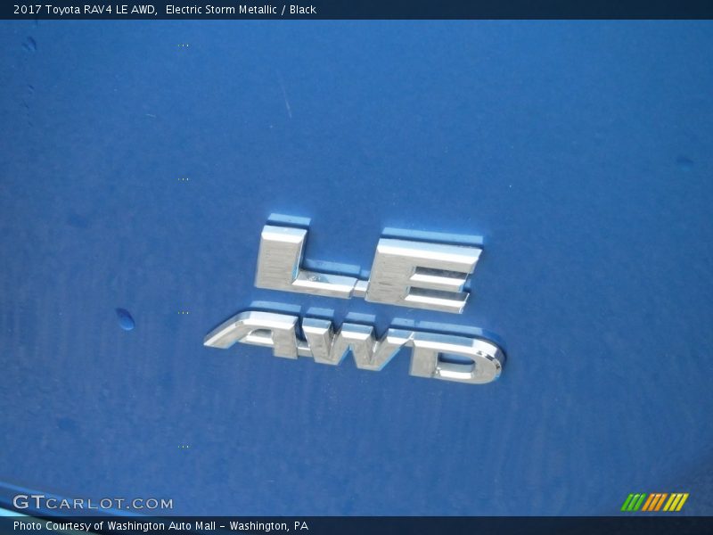Electric Storm Metallic / Black 2017 Toyota RAV4 LE AWD