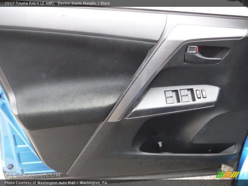 Electric Storm Metallic / Black 2017 Toyota RAV4 LE AWD