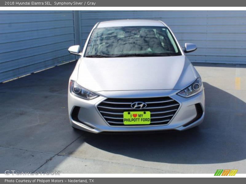 Symphony Silver / Gray 2018 Hyundai Elantra SEL