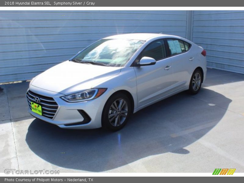 Symphony Silver / Gray 2018 Hyundai Elantra SEL