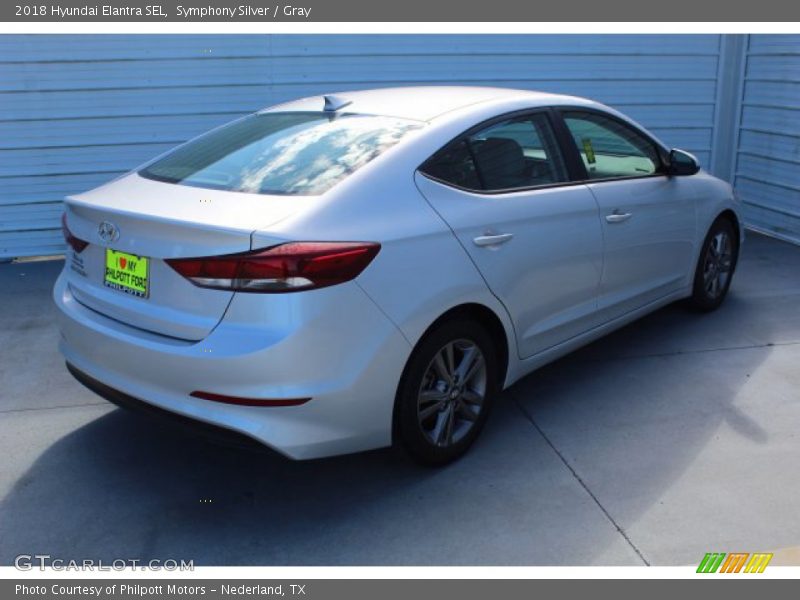 Symphony Silver / Gray 2018 Hyundai Elantra SEL