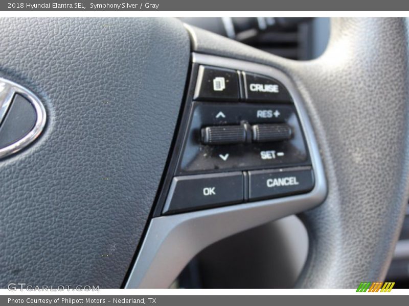 Symphony Silver / Gray 2018 Hyundai Elantra SEL