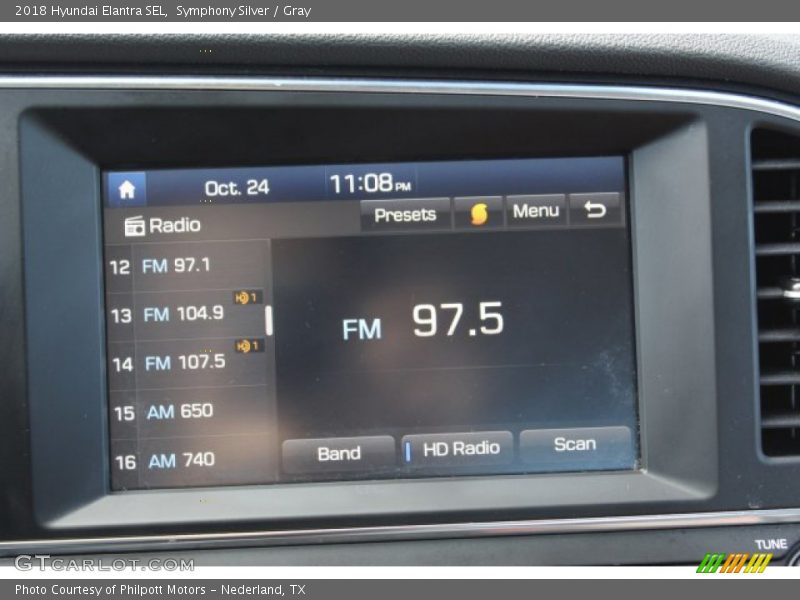 Symphony Silver / Gray 2018 Hyundai Elantra SEL