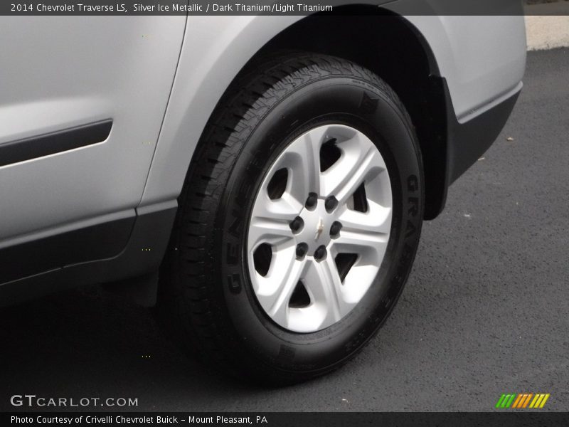Silver Ice Metallic / Dark Titanium/Light Titanium 2014 Chevrolet Traverse LS