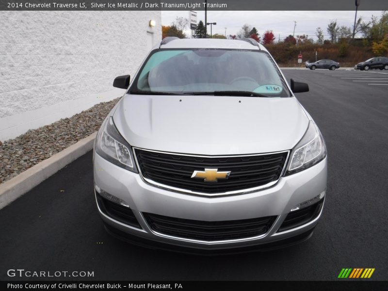 Silver Ice Metallic / Dark Titanium/Light Titanium 2014 Chevrolet Traverse LS