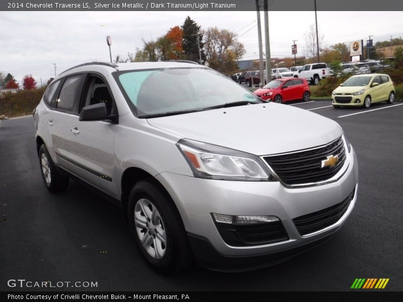 Silver Ice Metallic / Dark Titanium/Light Titanium 2014 Chevrolet Traverse LS