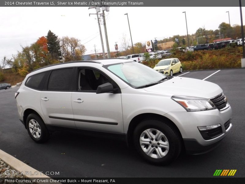 Silver Ice Metallic / Dark Titanium/Light Titanium 2014 Chevrolet Traverse LS