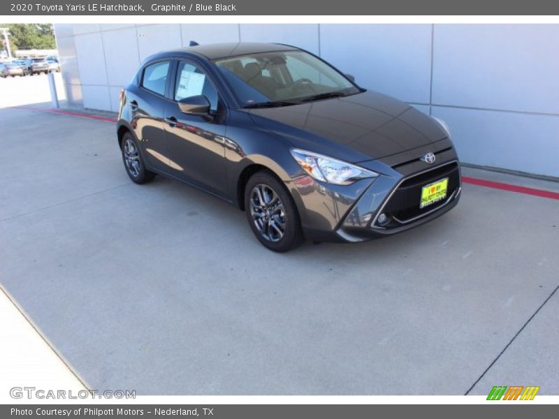 Graphite / Blue Black 2020 Toyota Yaris LE Hatchback