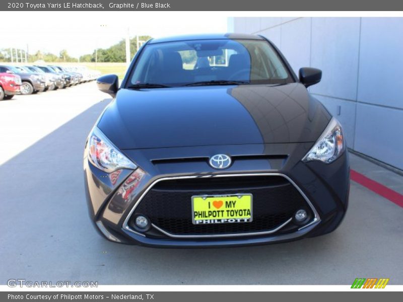 Graphite / Blue Black 2020 Toyota Yaris LE Hatchback