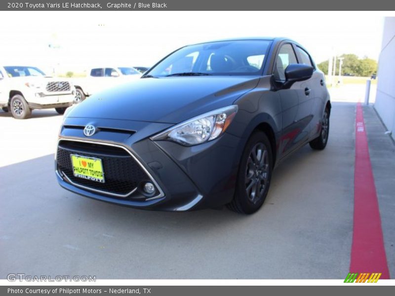 Graphite / Blue Black 2020 Toyota Yaris LE Hatchback