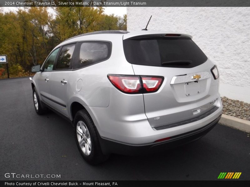 Silver Ice Metallic / Dark Titanium/Light Titanium 2014 Chevrolet Traverse LS