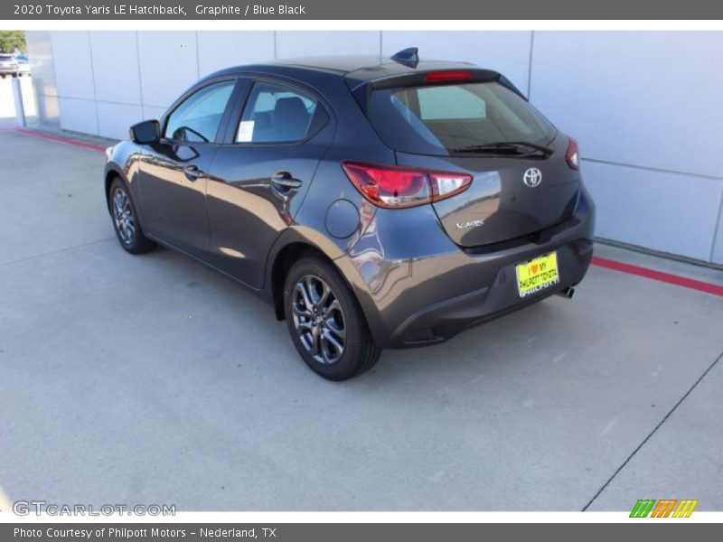 Graphite / Blue Black 2020 Toyota Yaris LE Hatchback