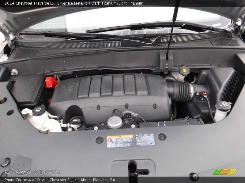 Silver Ice Metallic / Dark Titanium/Light Titanium 2014 Chevrolet Traverse LS