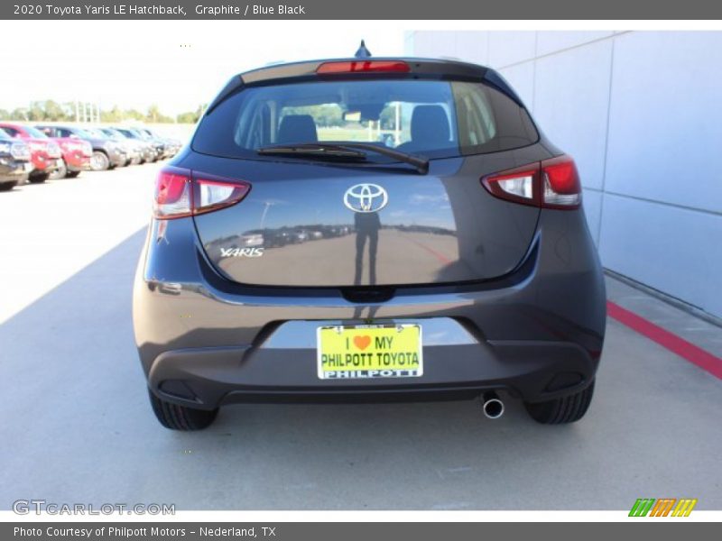 Graphite / Blue Black 2020 Toyota Yaris LE Hatchback