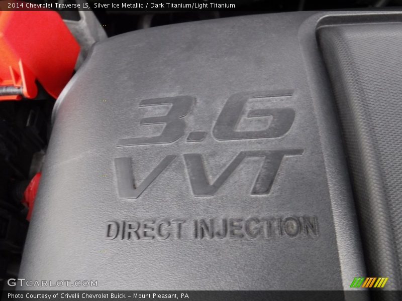 Silver Ice Metallic / Dark Titanium/Light Titanium 2014 Chevrolet Traverse LS