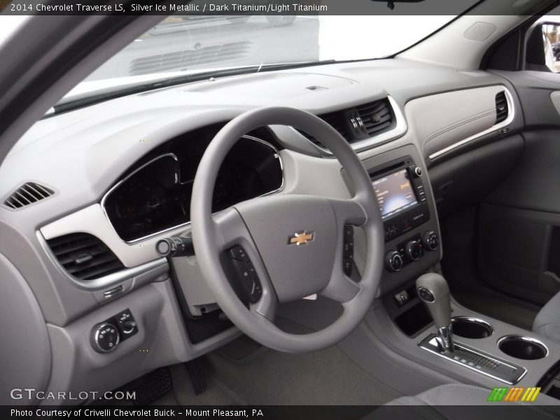 Silver Ice Metallic / Dark Titanium/Light Titanium 2014 Chevrolet Traverse LS