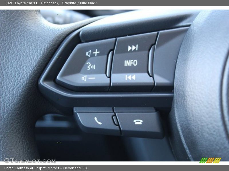 Graphite / Blue Black 2020 Toyota Yaris LE Hatchback