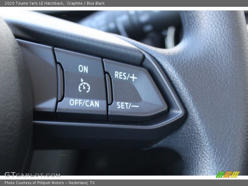 Graphite / Blue Black 2020 Toyota Yaris LE Hatchback