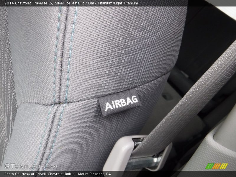 Silver Ice Metallic / Dark Titanium/Light Titanium 2014 Chevrolet Traverse LS