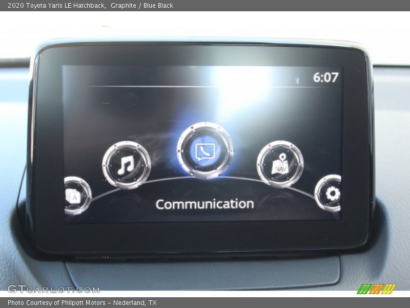 Graphite / Blue Black 2020 Toyota Yaris LE Hatchback