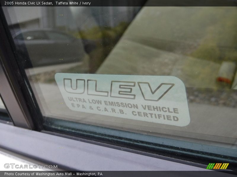 Taffeta White / Ivory 2005 Honda Civic LX Sedan