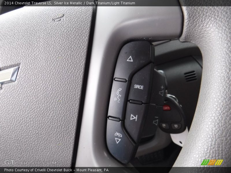 Silver Ice Metallic / Dark Titanium/Light Titanium 2014 Chevrolet Traverse LS