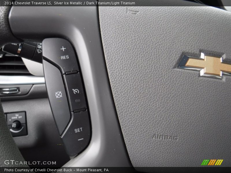 Silver Ice Metallic / Dark Titanium/Light Titanium 2014 Chevrolet Traverse LS