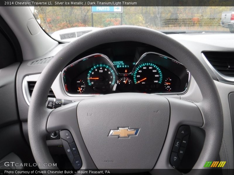 Silver Ice Metallic / Dark Titanium/Light Titanium 2014 Chevrolet Traverse LS