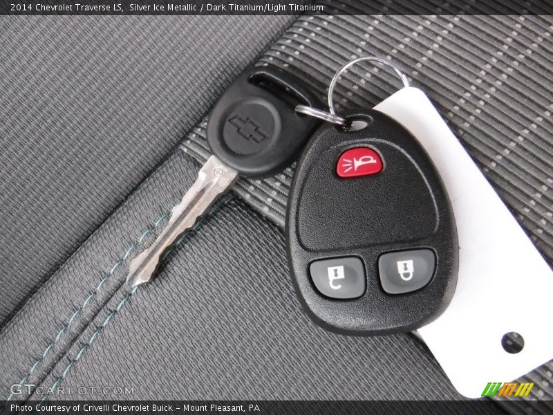 Silver Ice Metallic / Dark Titanium/Light Titanium 2014 Chevrolet Traverse LS