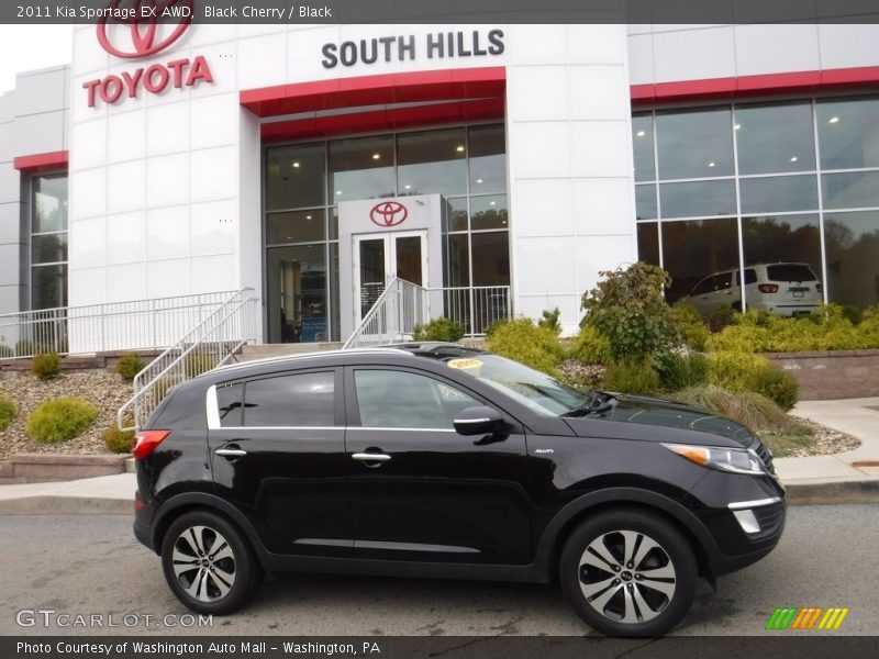 Black Cherry / Black 2011 Kia Sportage EX AWD