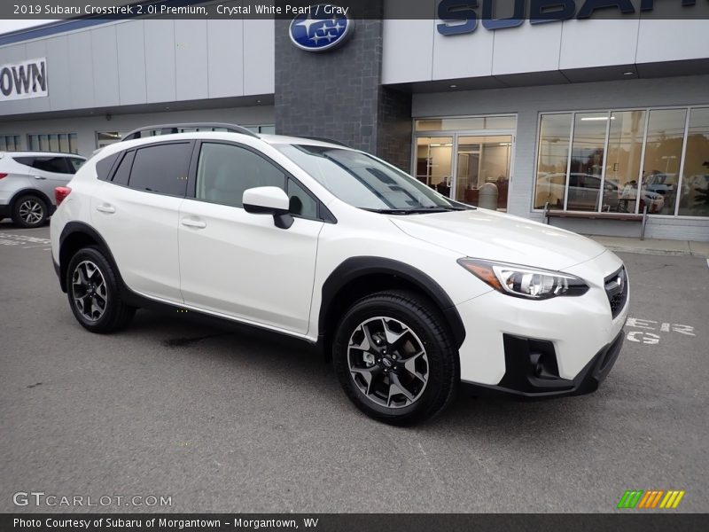 Crystal White Pearl / Gray 2019 Subaru Crosstrek 2.0i Premium