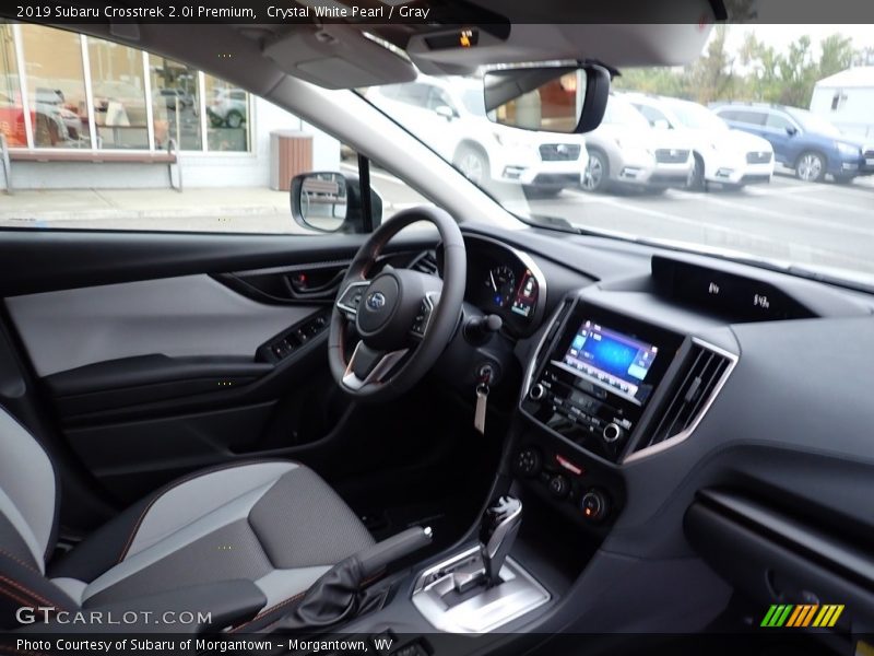 Crystal White Pearl / Gray 2019 Subaru Crosstrek 2.0i Premium