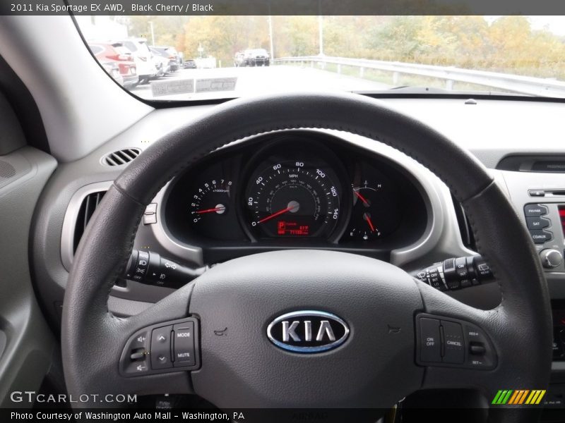Black Cherry / Black 2011 Kia Sportage EX AWD