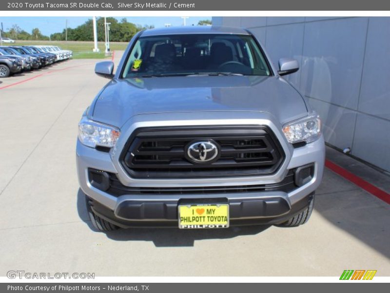 Silver Sky Metallic / Cement 2020 Toyota Tacoma SR Double Cab