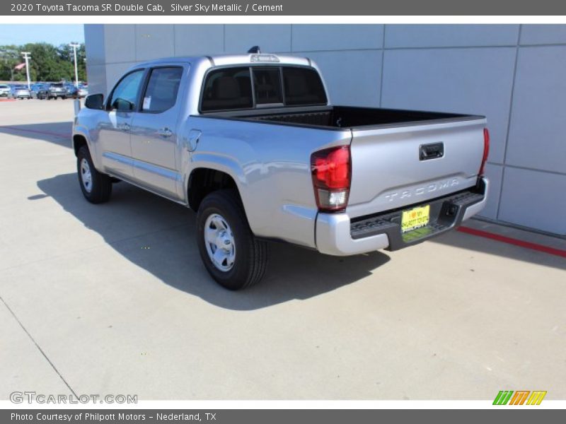 Silver Sky Metallic / Cement 2020 Toyota Tacoma SR Double Cab