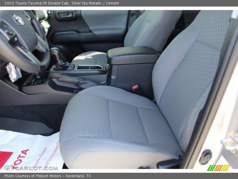 Silver Sky Metallic / Cement 2020 Toyota Tacoma SR Double Cab