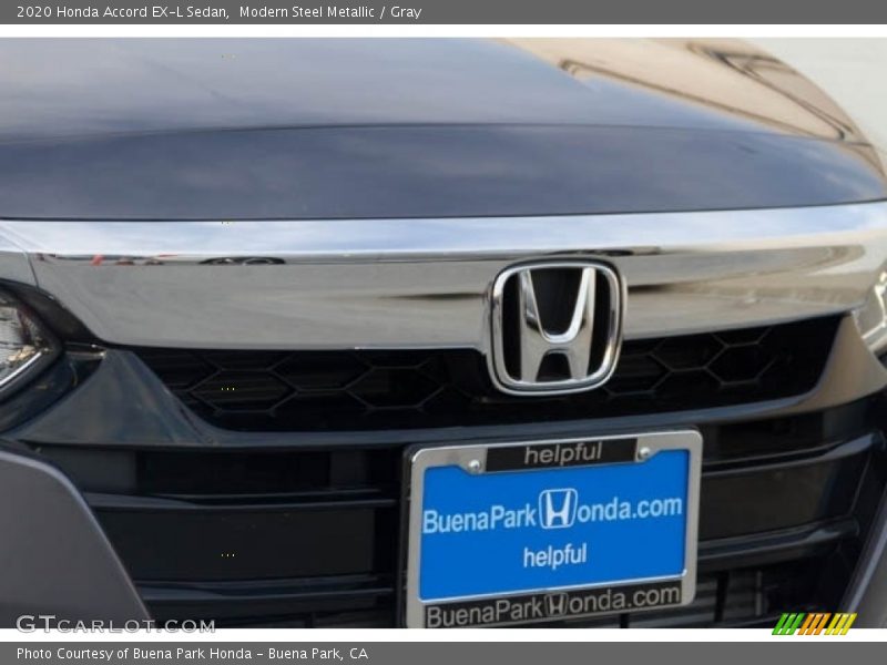 Modern Steel Metallic / Gray 2020 Honda Accord EX-L Sedan