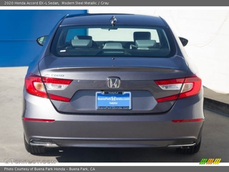 Modern Steel Metallic / Gray 2020 Honda Accord EX-L Sedan