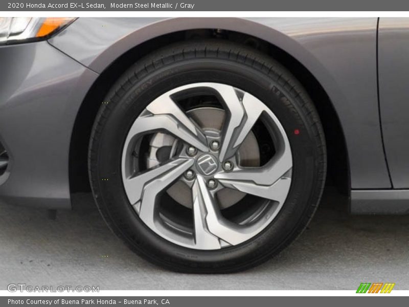 Modern Steel Metallic / Gray 2020 Honda Accord EX-L Sedan