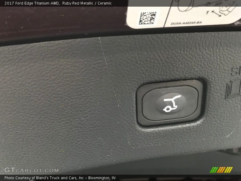 Ruby Red Metallic / Ceramic 2017 Ford Edge Titanium AWD