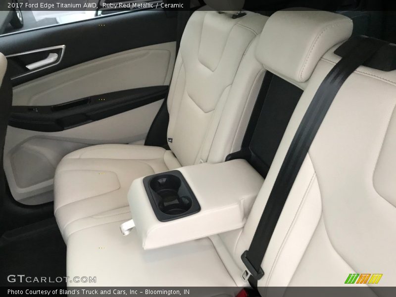 Ruby Red Metallic / Ceramic 2017 Ford Edge Titanium AWD
