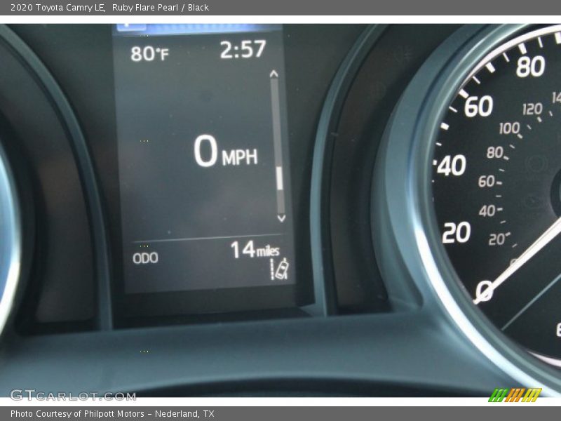 Ruby Flare Pearl / Black 2020 Toyota Camry LE