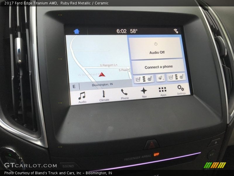 Ruby Red Metallic / Ceramic 2017 Ford Edge Titanium AWD