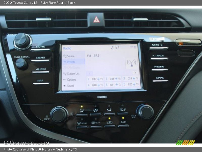 Ruby Flare Pearl / Black 2020 Toyota Camry LE