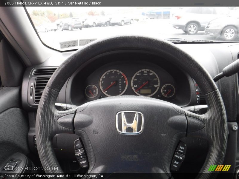 Satin Silver Metallic / Black 2005 Honda CR-V EX 4WD