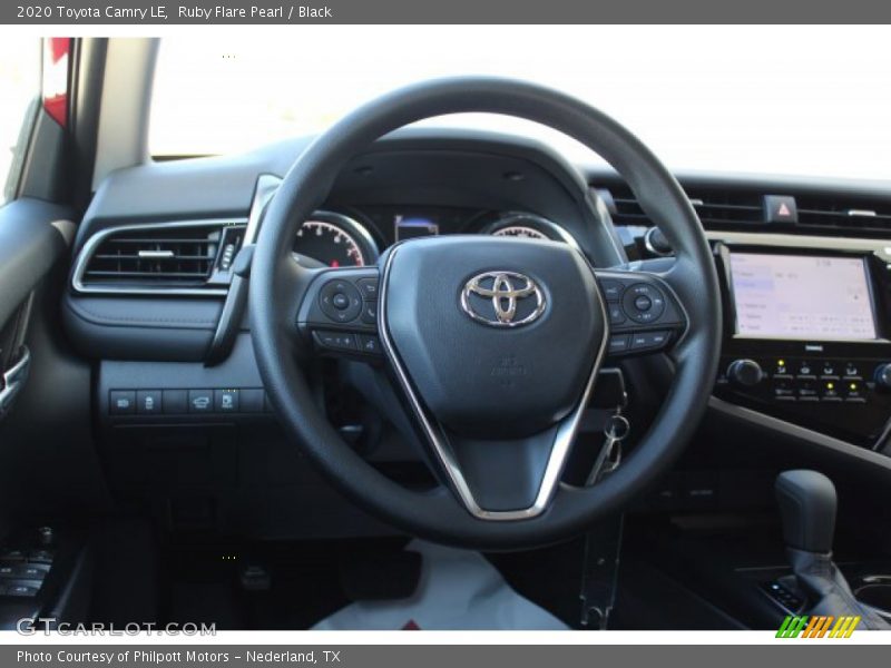 Ruby Flare Pearl / Black 2020 Toyota Camry LE